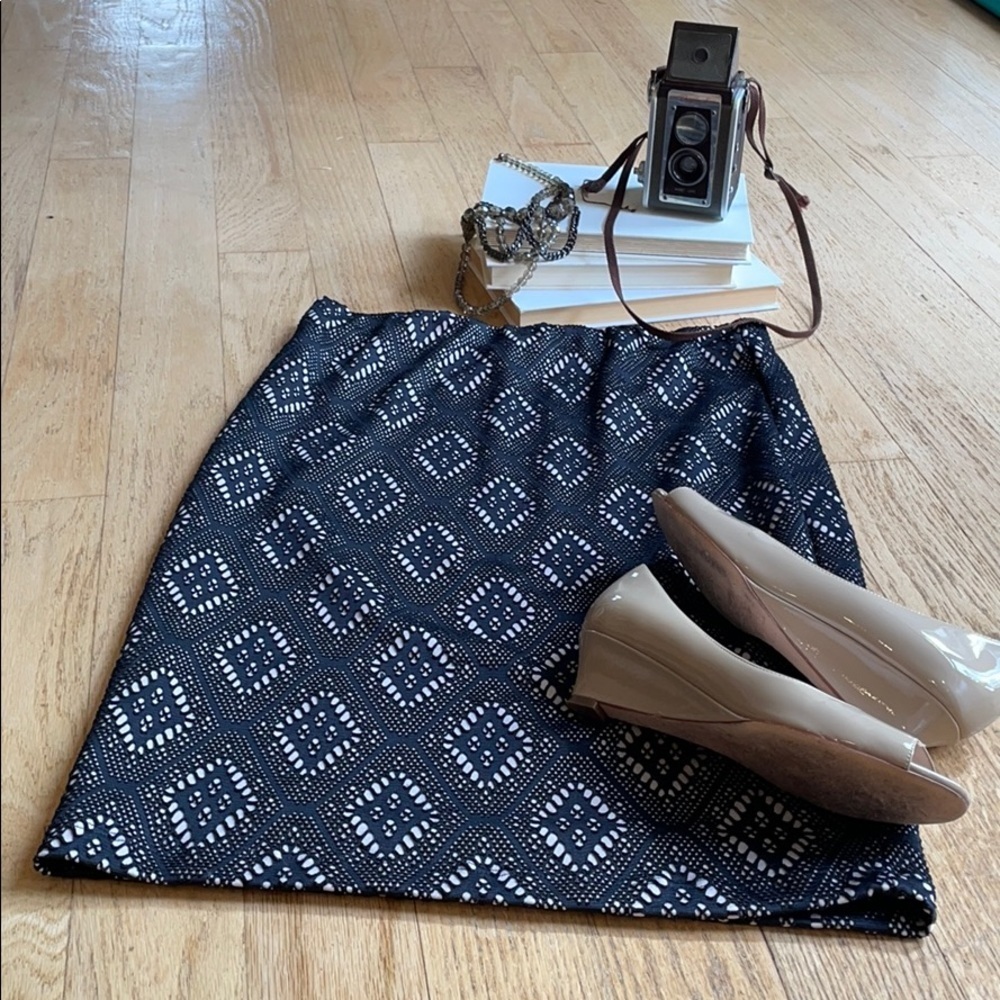 Renee C pencil skirt black tan size medium - Picture 3 of 9